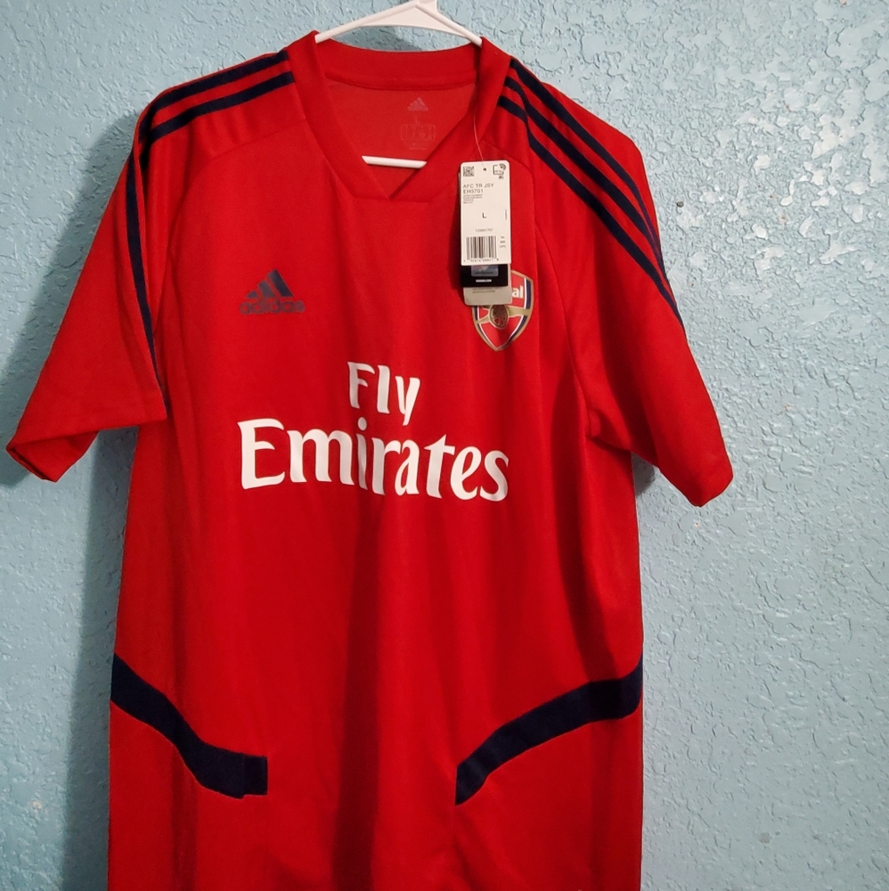 Arsenal Short Sleeve Athletic Jersey  Size Large NWT